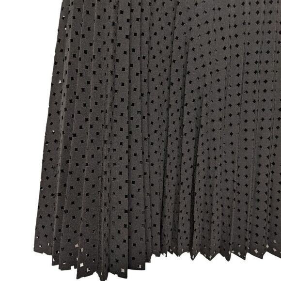 J. CREW Perforated Lasercut Pleated Circle Skirt 2 - Picture 4 of 9